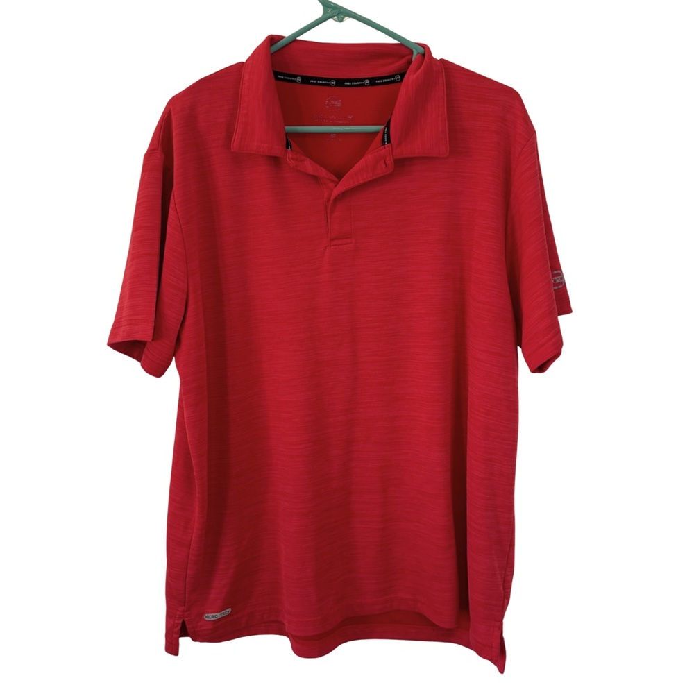 3/$20 Free Country Red Men's Short Sleeve Polo Shirt